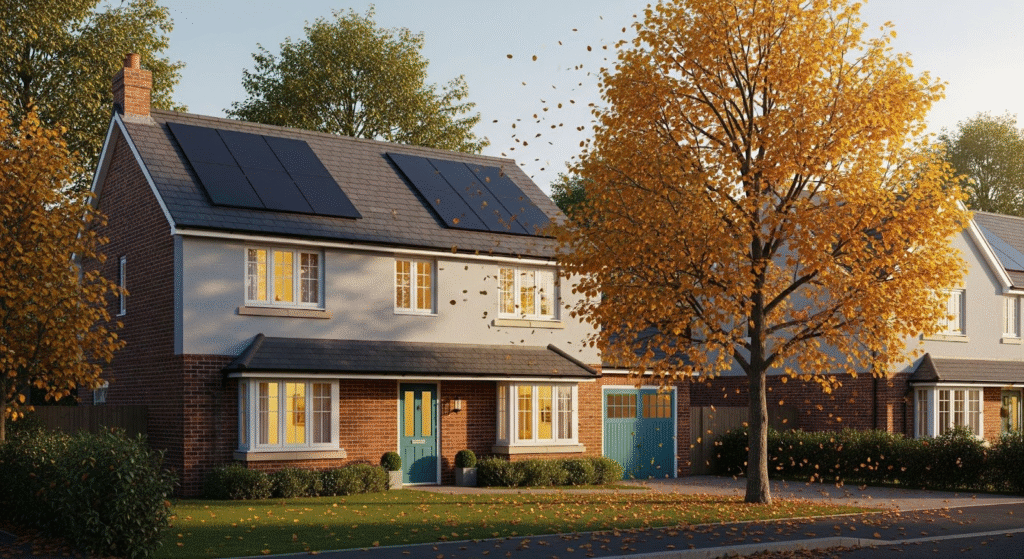 Off grid power UK solution with solar PV inverter and battery storage for energy independence.