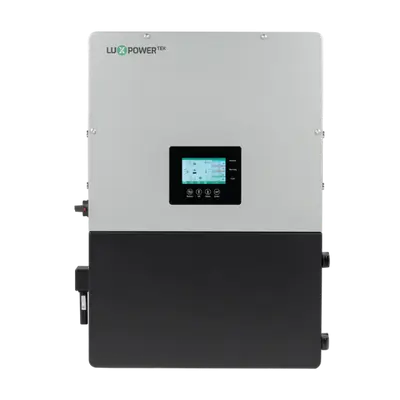 Luxpower LXP 8kW hybrid inverter with 12000W PV input, 167A charge/discharge current, and advanced parallel capability for up to 80kW systems.
